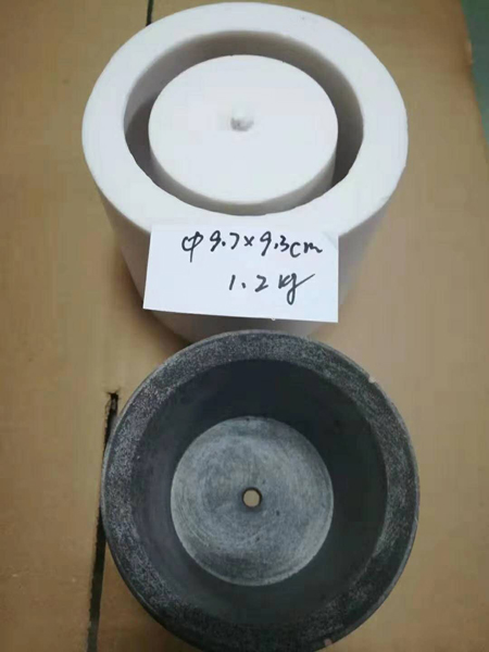 圓形仿玉手鐲硅膠模具和模種特寫(xiě)