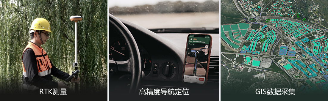 適用于RTK測(cè)量、高精度導(dǎo)航定位、GIS數(shù)據(jù)采集